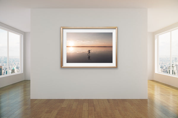 Ballerina on the Salt Lake at Sunset