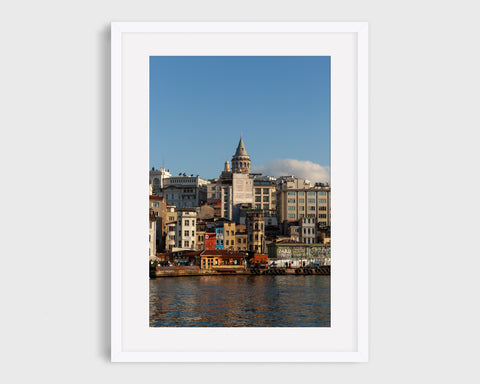 Istanbul Print Galata Tower from the Golden Horn