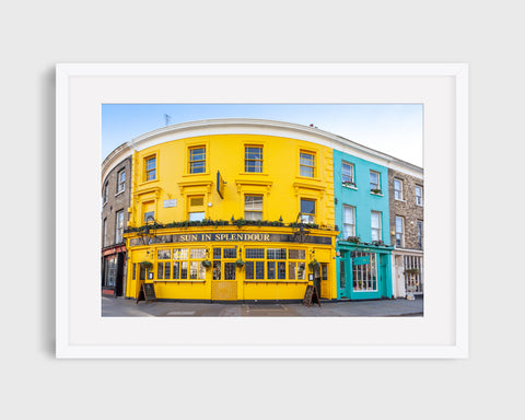 London, Notting Hill, Yellow Pub print