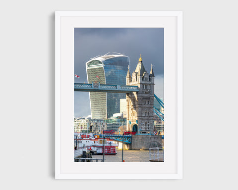 London Print, Tower Bridge and the Walkie Talkie