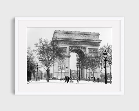 Paris Arc De Triomphe Print - Framed