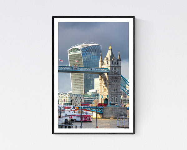 London Print, Tower Bridge and the Walkie Talkie