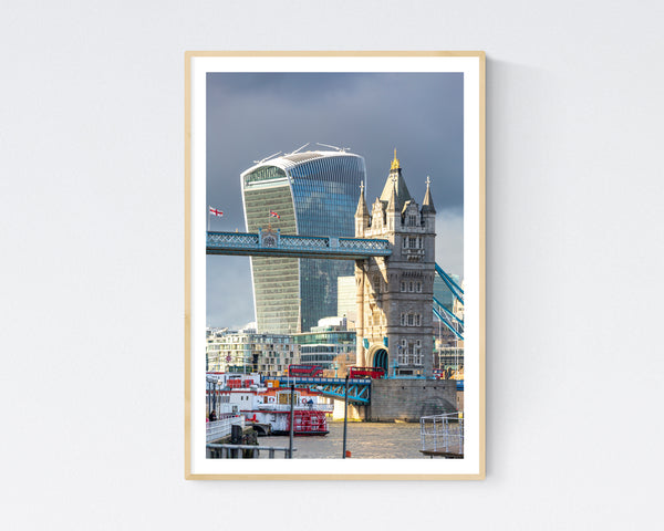 London Print, Tower Bridge and the Walkie Talkie