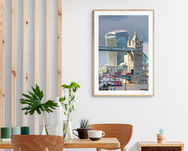 London Print, Tower Bridge and the Walkie Talkie