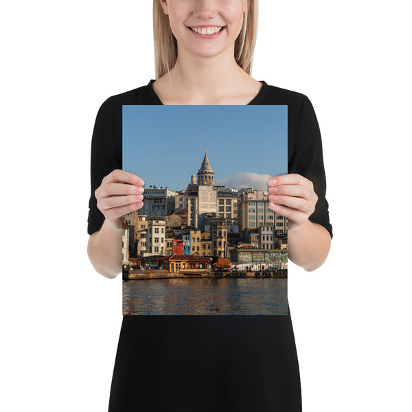 Istanbul Print Galata Tower from the Golden Horn