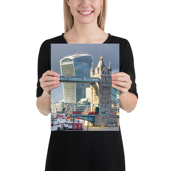 London Print, Tower Bridge and the Walkie Talkie