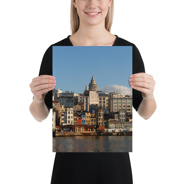 Istanbul Print Galata Tower from the Golden Horn