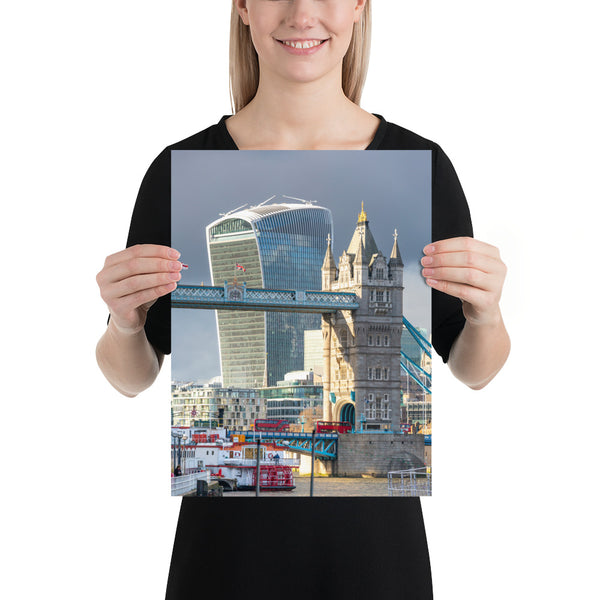 London Print, Tower Bridge and the Walkie Talkie