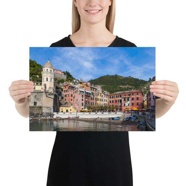 Italy Print, Cinque Terre Vernazza Coast