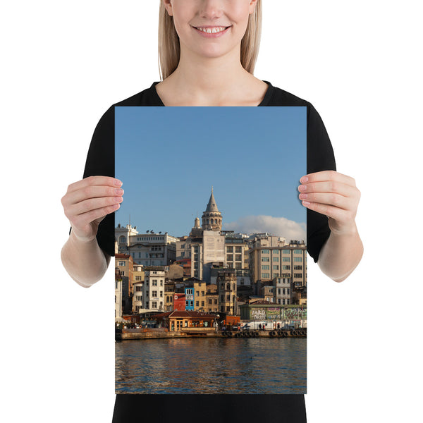 Istanbul Print Galata Tower from the Golden Horn