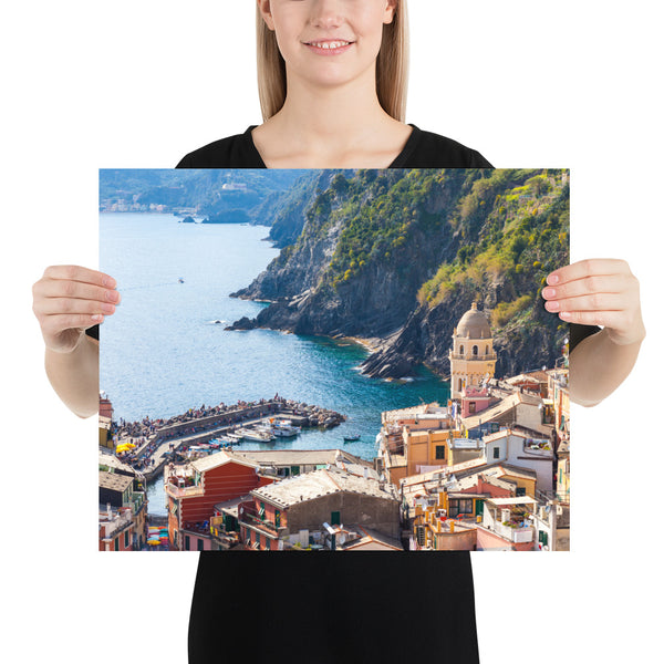 Italy Print, Cinque Terre Vernazza Bay
