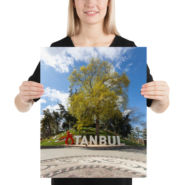 Istanbul Print, Emirgan Park Istanbul Sign