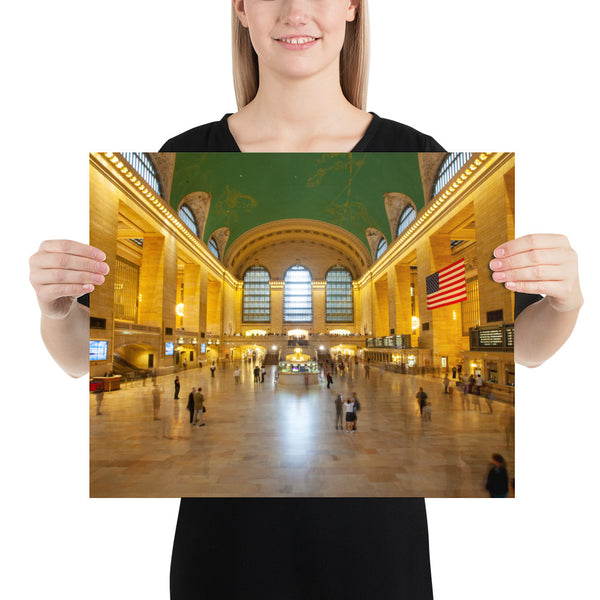 New York Print, Inside the Grand Central Station