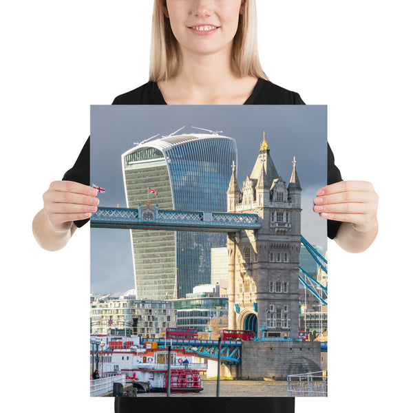 London Print, Tower Bridge and the Walkie Talkie