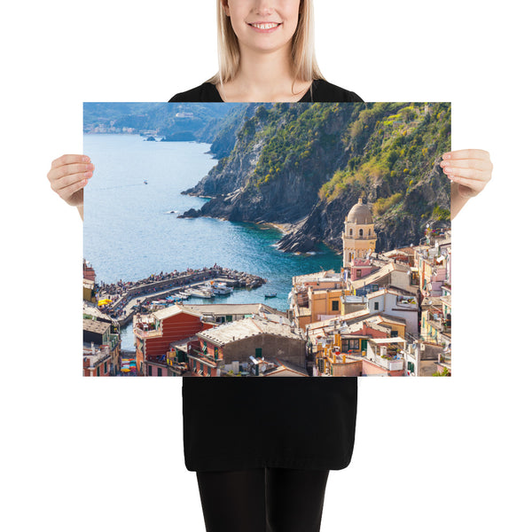 Italy Print, Cinque Terre Vernazza Bay