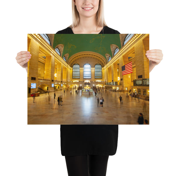 New York Print, Inside the Grand Central Station