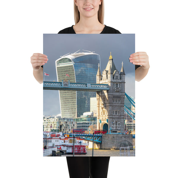 London Print, Tower Bridge and the Walkie Talkie