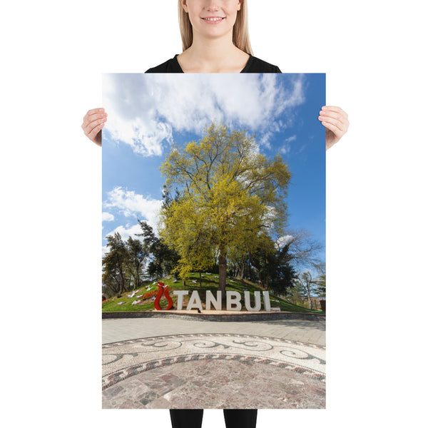 Istanbul Print, Emirgan Park Istanbul Sign