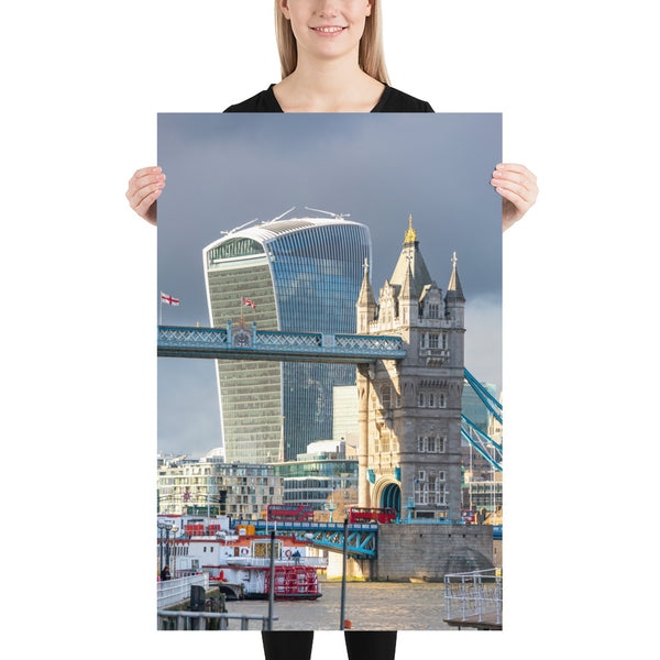 London Print, Tower Bridge and the Walkie Talkie